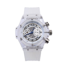 Load image into Gallery viewer, fashion men women wristwatches Automatic mechanical Large dial woman man watches Transparent waterproof white blue gold red